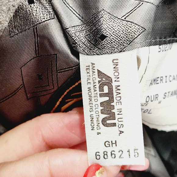 VINTAGE Ratner Clothes Blazer Skinner Ultra Suede Jacket Mens 50L - Picture 9 of 10